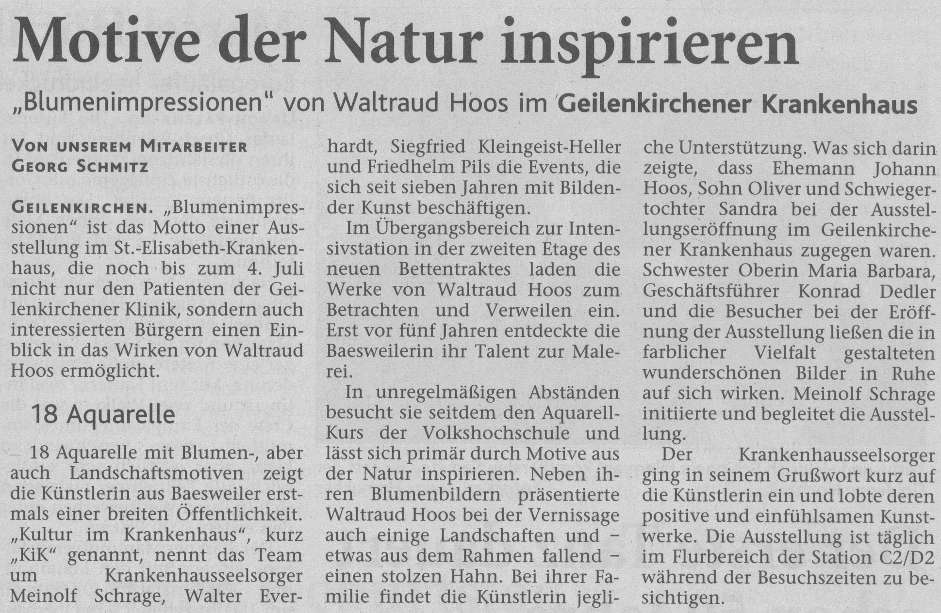 Artikel in der GK Zeitung
